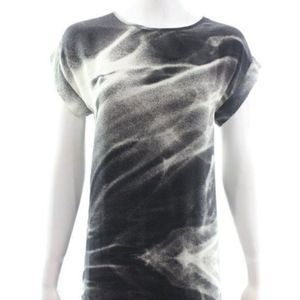 H FREDRIKSSON Black & White Print Silk Mini Dress